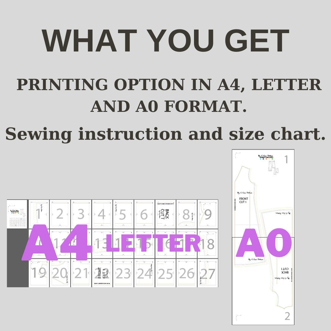 Women's V-Neck Maternity Dress Sewing Pattern PDF | Beginner Printable | Sizes S–XXL | A4-Letter-A0