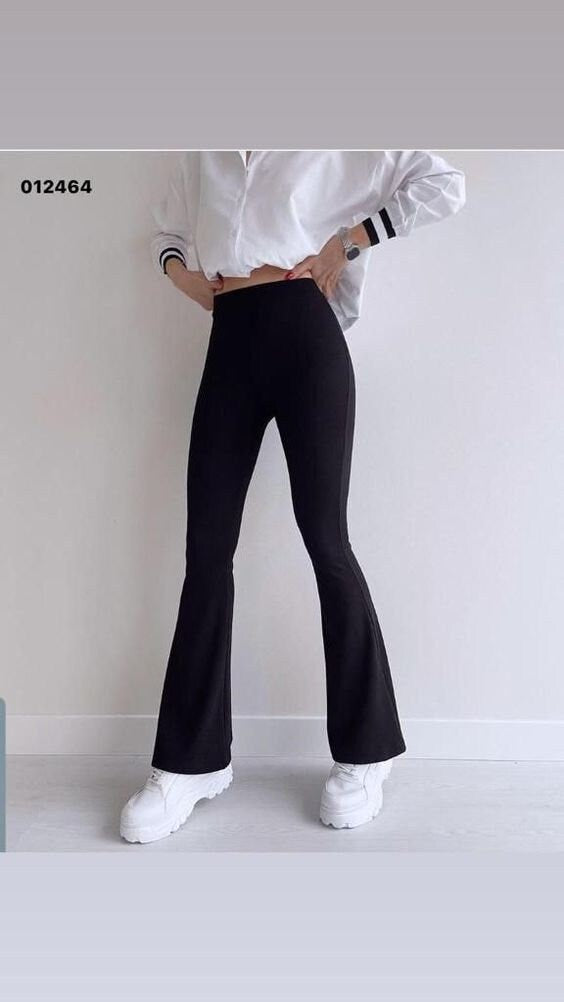 High Waist Flare Pants Sewing Pattern: XS-XXL (PDF Pattern)