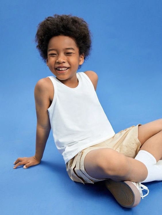 Kids Unisex Tank Top Sewing Pattern PDF, Ages 3 to 14 Years, Easy DIY Summer Clothing for Boys and Girls, Printable A4 Letter and A0