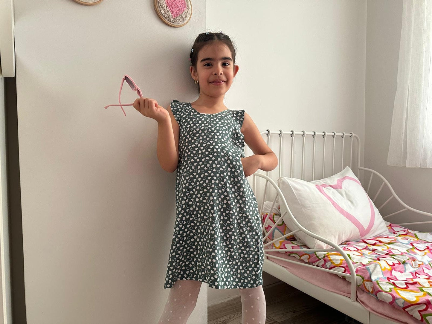 Girls Ruffle Dress Sewing Pattern: Easy T-Shirt Option (PDF Download, Sizes 1-8)