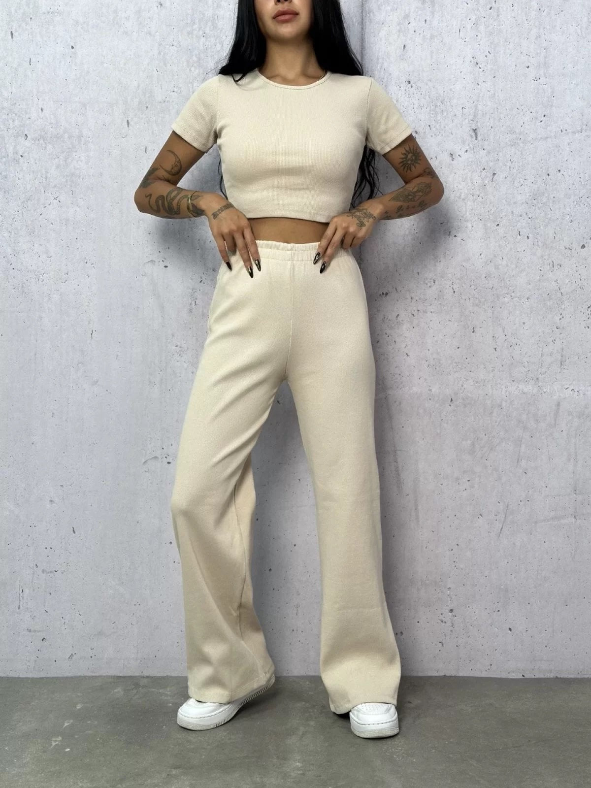 Women’s Loungewear Set Sewing Pattern  Digital PDF Crop Tee + Pajama Pants Sizes S–3XL  Beginner Friendly DIY Nightwear  Printable Sewing File A4 Letter A0