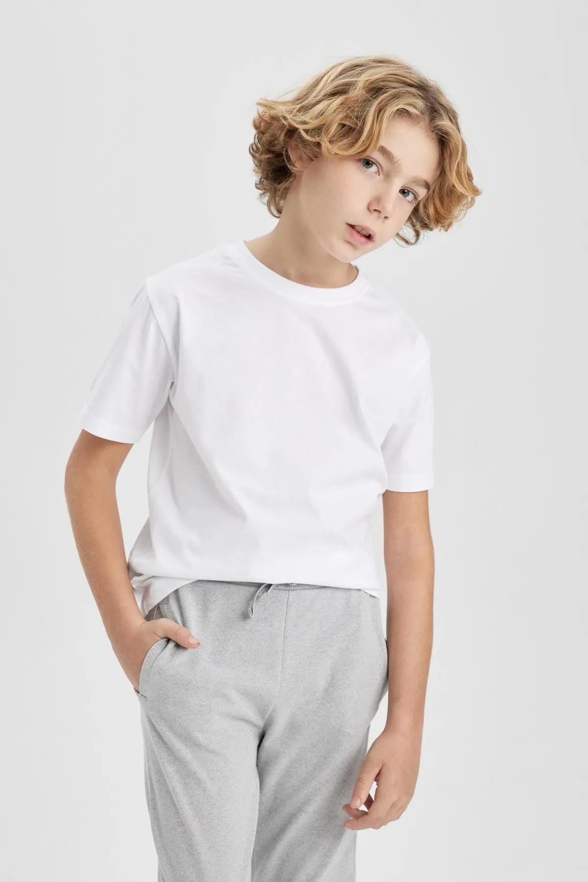 Kids T-Shirt Sewing Pattern PDF, Short Sleeve Tee for Ages 5 to 14 Years, Easy DIY Children Clothing, Printable A4 Letter and A0