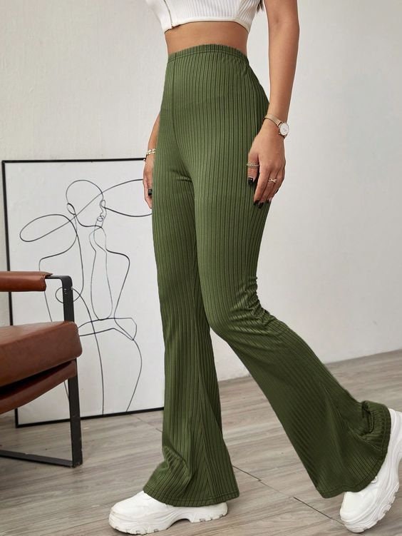 High Waist Flare Pants Sewing Pattern: XS-XXL (PDF Pattern)