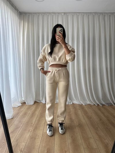 Women’s Crop Sweatshirt & Jogger Pants Set Sewing Pattern  Digital PDF Sizes S–XL  Beginner Friendly DIY Tracksuit  Printable Sewing File A4 Letter A0