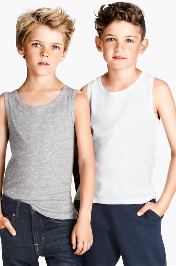 Kids Unisex Tank Top Sewing Pattern PDF, Ages 3 to 14 Years, Easy DIY Summer Clothing for Boys and Girls, Printable A4 Letter and A0