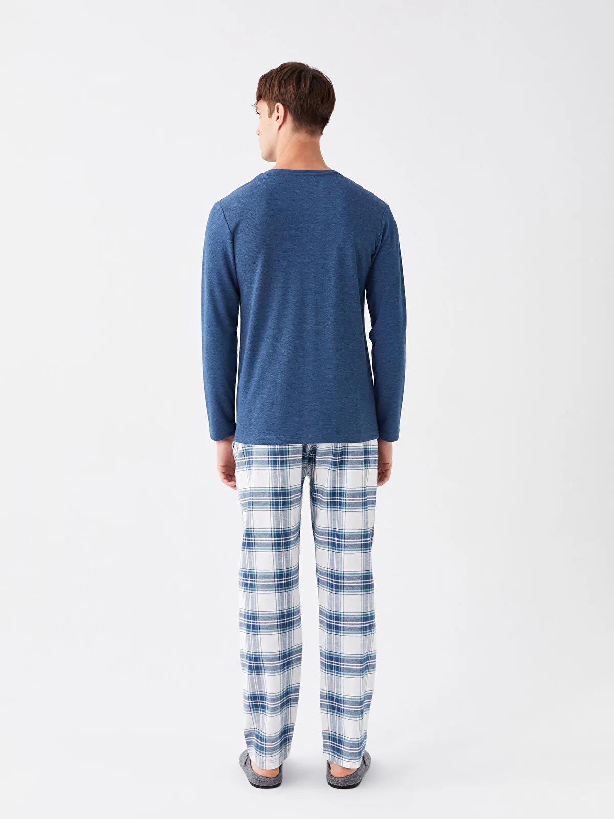 Men’s Long Sleeve Pajama Set Sewing Pattern  Digital PDF Sizes S–5XL  Beginner Friendly DIY Sleepwear  Printable Sewing File A4 Letter A0