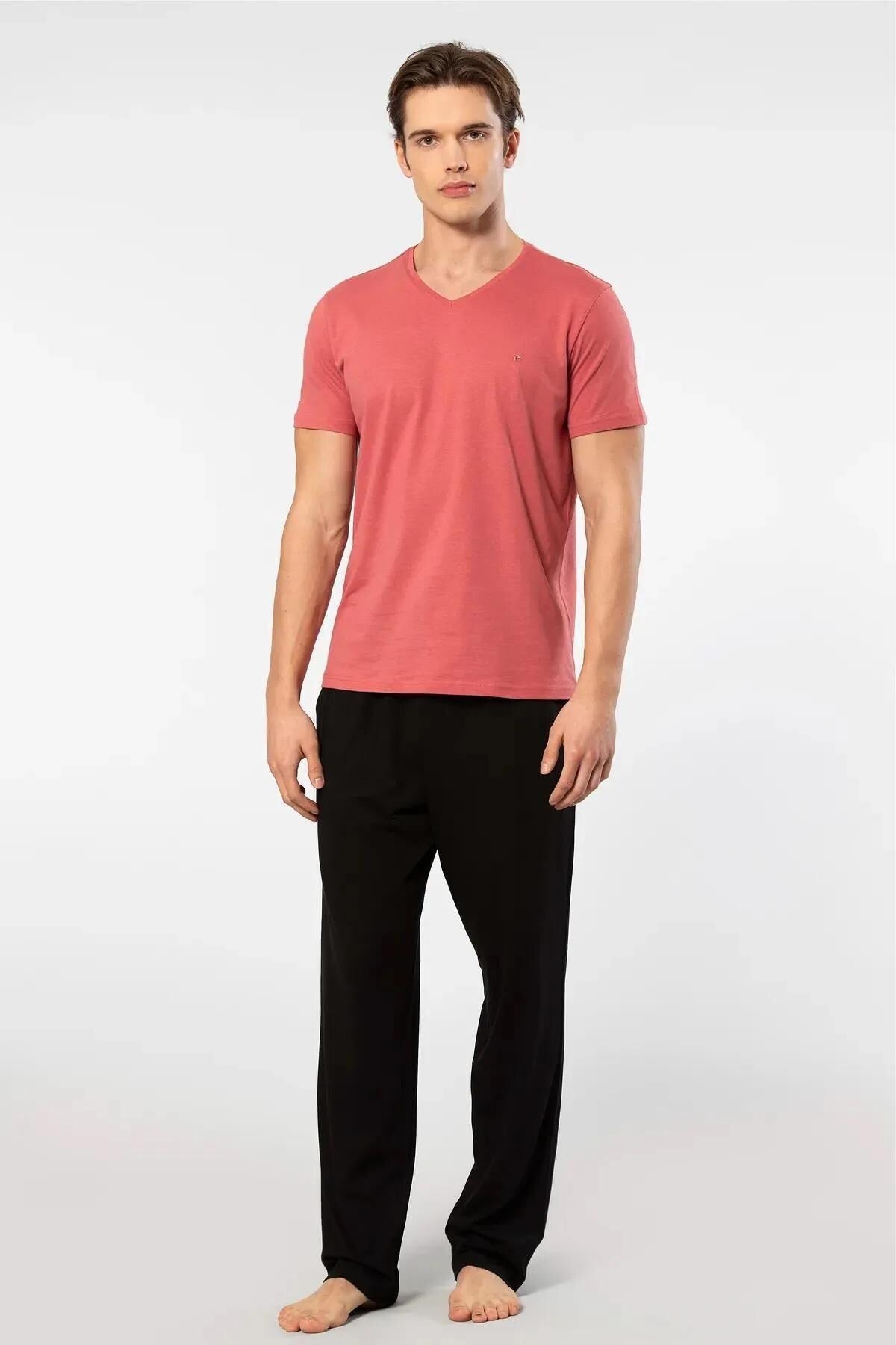 Men’s V-Neck T-Shirt & Pajama Set Sewing Pattern  Digital PDF Sizes S–5XL  Beginner Friendly DIY Sleepwear  Printable Sewing File A4 Letter A0