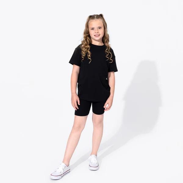 Kids T-Shirt and Biker Shorts Set Sewing Pattern PDF, Ages 1 to 14 Years, Easy DIY Children Summer Outfit, Printable A4 Letter and A0