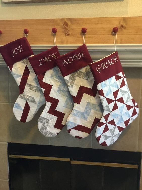 Christmas Stocking Sewing Pattern  Digital PDF Sizes Small–Large  Beginner Friendly DIY Holiday Decoration  Printable Sewing File A4 Letter