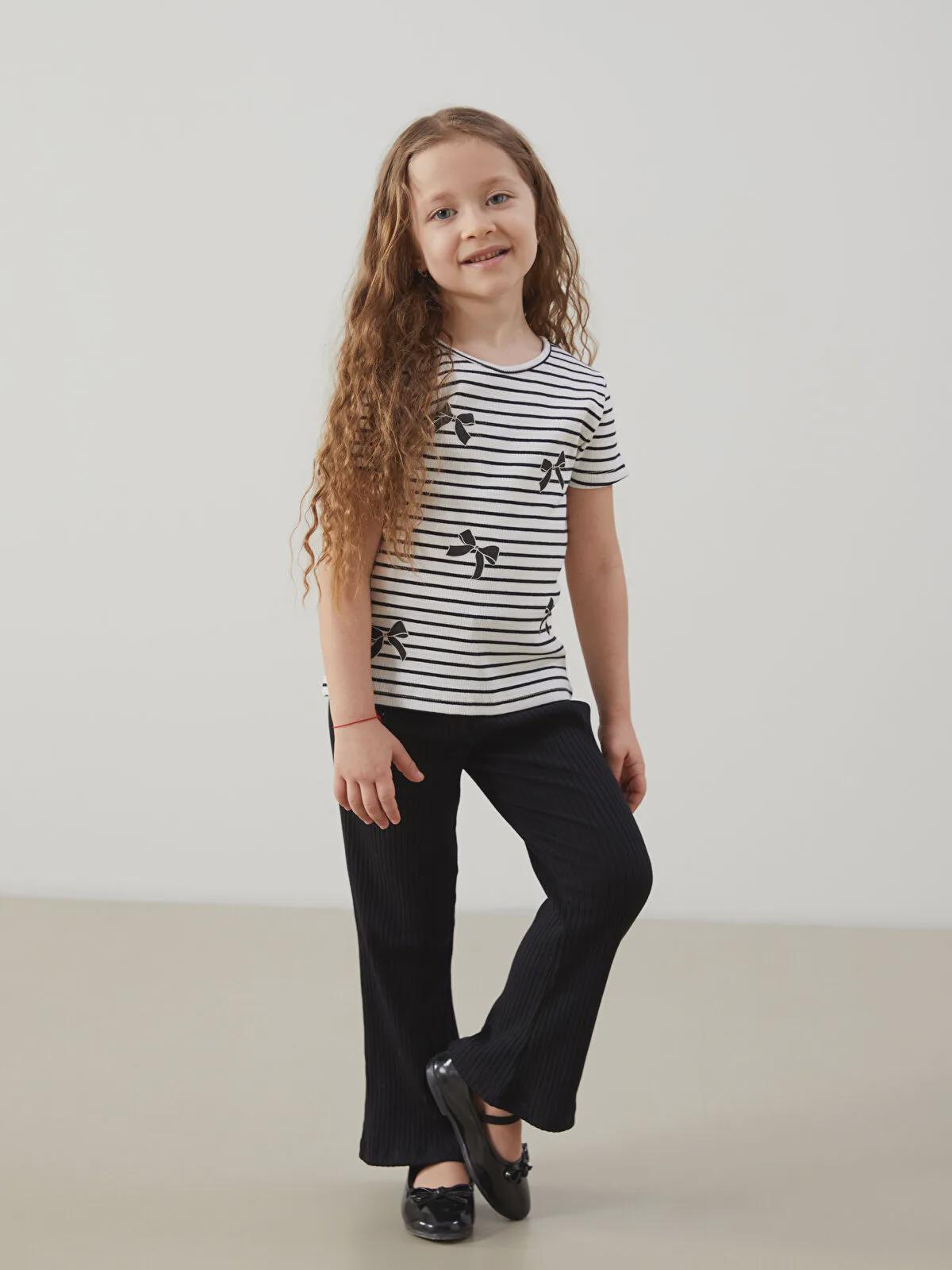 Kids Flare Pants Sewing Pattern PDF, Bell Bottom Style for Ages 1 to 8 Years, Easy DIY Children Clothing, Printable A4 Letter and A0