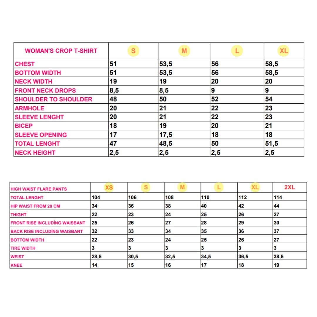 Women’s Crop T-Shirt & High Waist Flare Pants Set Sewing Pattern  Digital PDF Sizes S–XXL  Beginner Friendly DIY Outfit  Printable Sewing File A4 Letter A0