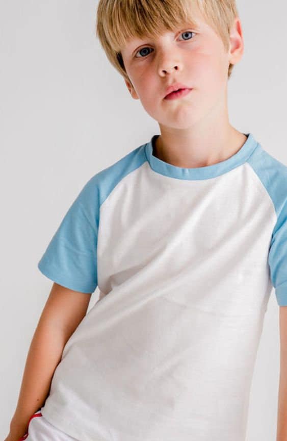 Kids’ Raglan T-Shirt Sewing Pattern  Digital PDF Sizes 5–14 Years  Beginner Friendly DIY Children’s Clothing  Printable Sewing File A4 Letter A0