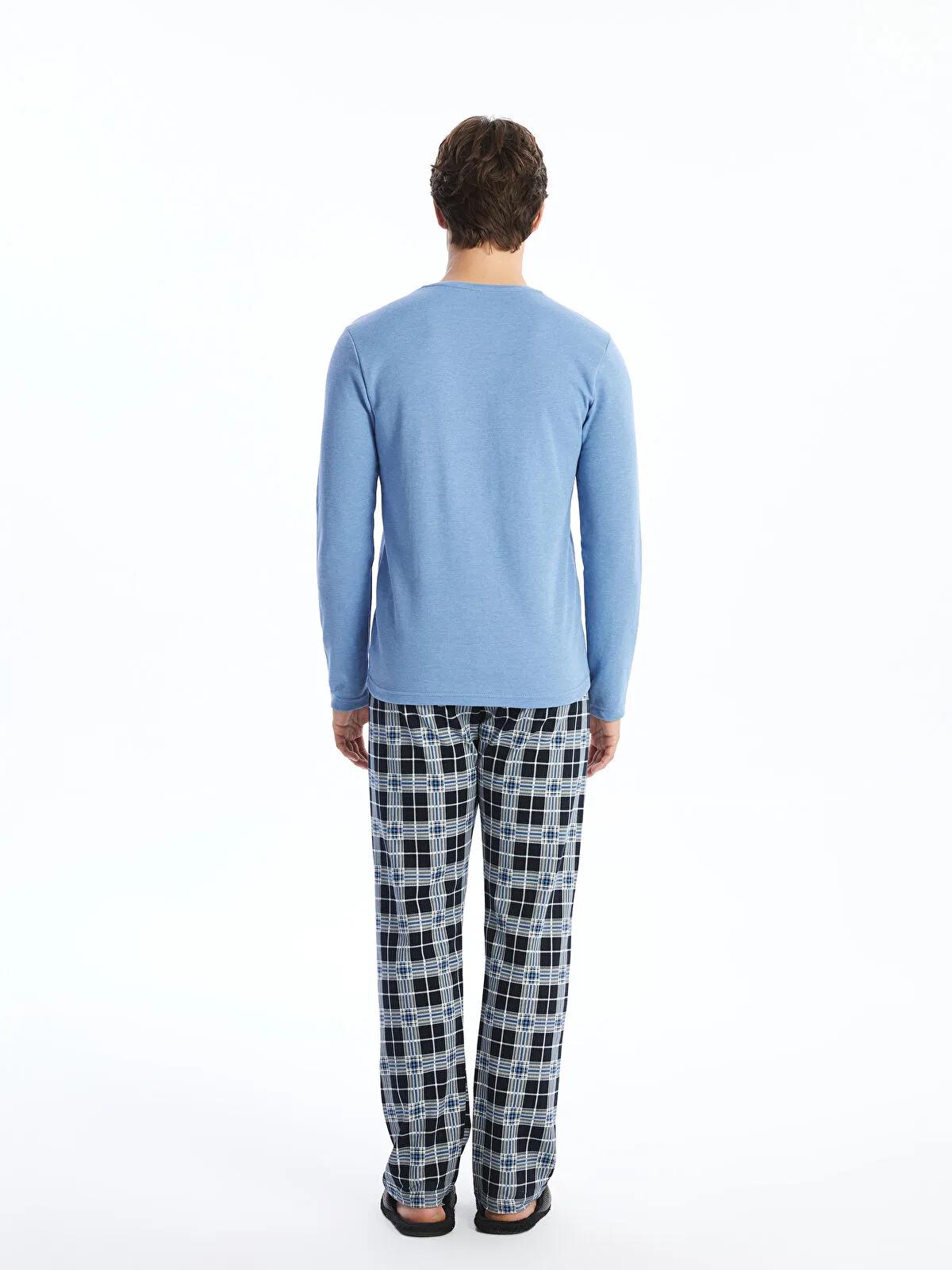 Men’s Long Sleeve Pajama Set Sewing Pattern  Digital PDF Sizes S–5XL  Beginner Friendly DIY Sleepwear  Printable Sewing File A4 Letter A0