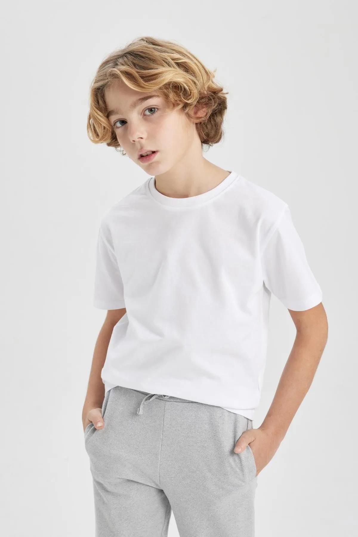 Kids T-Shirt Sewing Pattern PDF, Short Sleeve Tee for Ages 5 to 14 Years, Easy DIY Children Clothing, Printable A4 Letter and A0