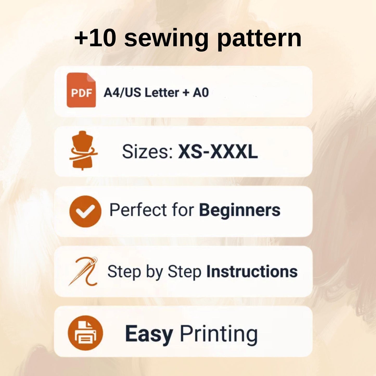 10 Beginner Sewing Pattern Bundle  Digital PDF Set for Men, Women & Kids  Unisex DIY Clothing Patterns  Printable Sewing Files A4 Letter A0  Bonus Sewing eBook
