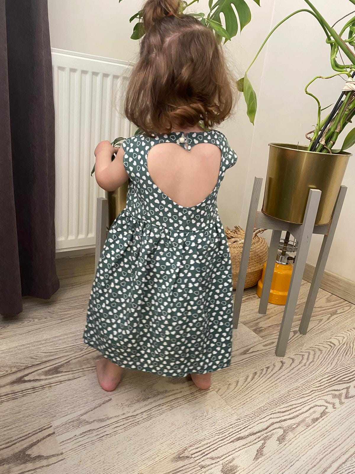 Kids’ Heart Back Dress Sewing Pattern  Digital PDF Sizes 2Y–6Y  DIY Children’s Clothing  Beginner Friendly  Printable Sewing File A4 Letter A0