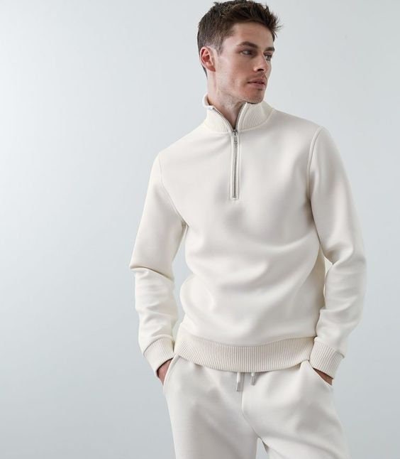 Half Zipper Sweater Sewing Pattern  Digital PDF Sizes S–XXL  Sporty High Collar DIY Clothing  Printable Sewing File A4 Letter A0