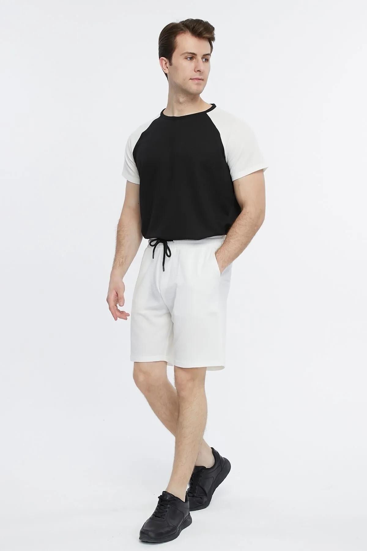 Men's Raglan T-Shirt & Shorts Set Sewing Pattern PDF | Beginner Printable | Sizes XS–3XL | A4-Letter-A0