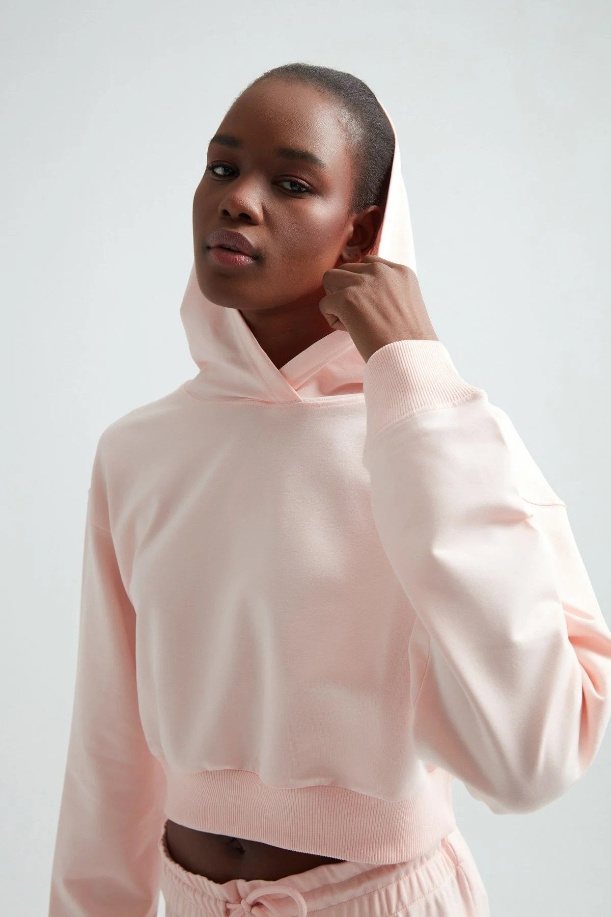 Women's Crop Hoodie Sewing Pattern PDF | Beginner Printable | Sizes S–2XL | K.Kose Pattern