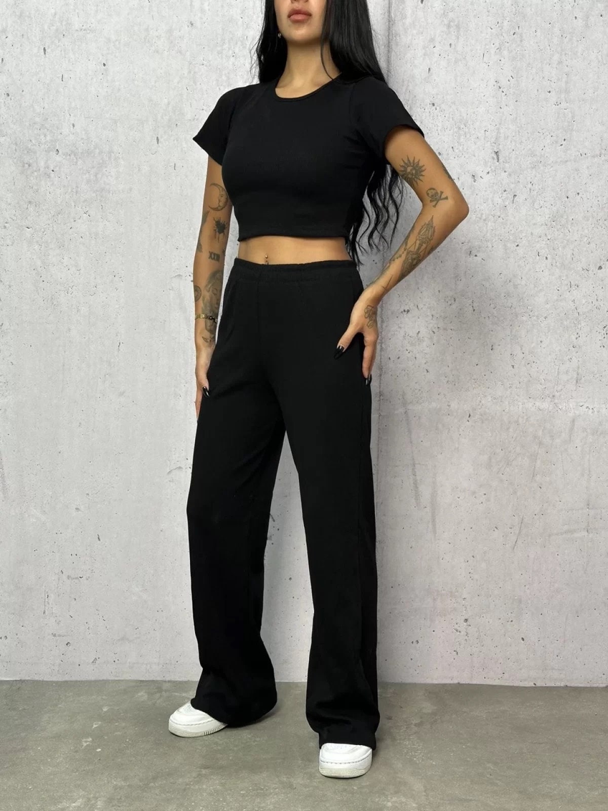 Women’s Loungewear Set Sewing Pattern  Digital PDF Crop Tee + Pajama Pants Sizes S–3XL  Beginner Friendly DIY Nightwear  Printable Sewing File A4 Letter A0