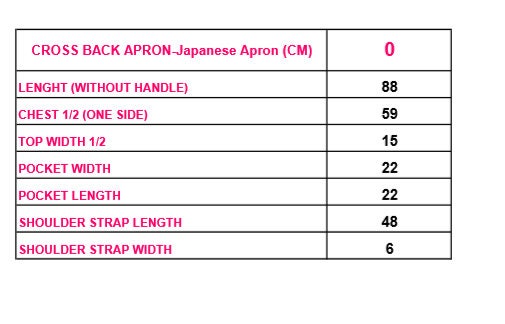 Cross Back Apron Sewing Pattern: Japanese Style Linen Apron (PDF)