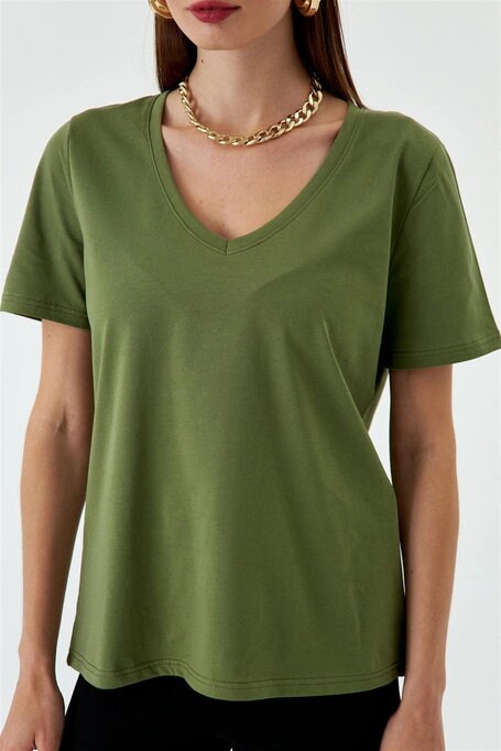 Women’s V-Neck T-Shirt Sewing Pattern  Digital PDF Sizes S–L  Beginner Friendly DIY Casual Top  Printable Sewing File A4 Letter A0