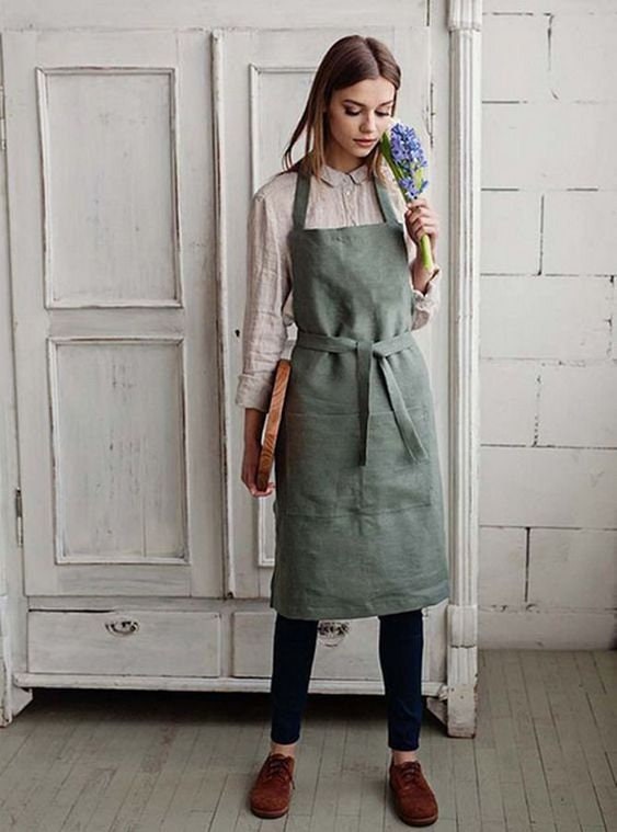 Hooded Apron Sewing Pattern PDF, Unisex Standard Adult Size with Pockets and Ties, Easy DIY Kitchen Apron, Printable A4 Letter and A0