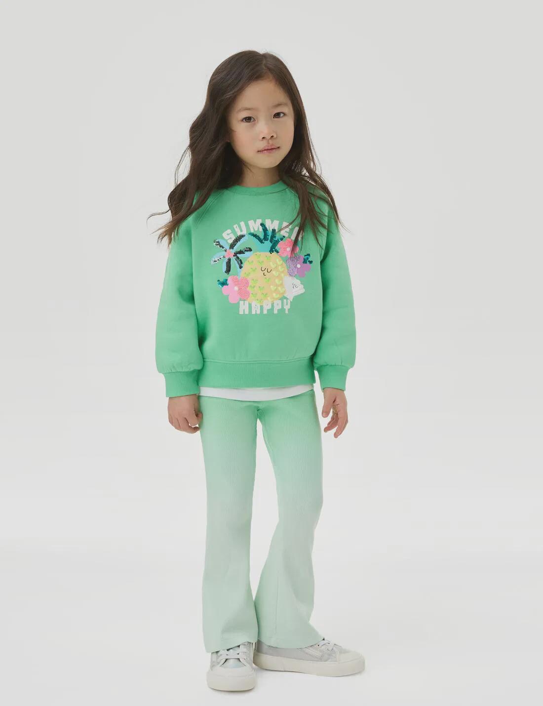 Kids Flare Pants Sewing Pattern PDF, Bell Bottom Style for Ages 1 to 8 Years, Easy DIY Children Clothing, Printable A4 Letter and A0