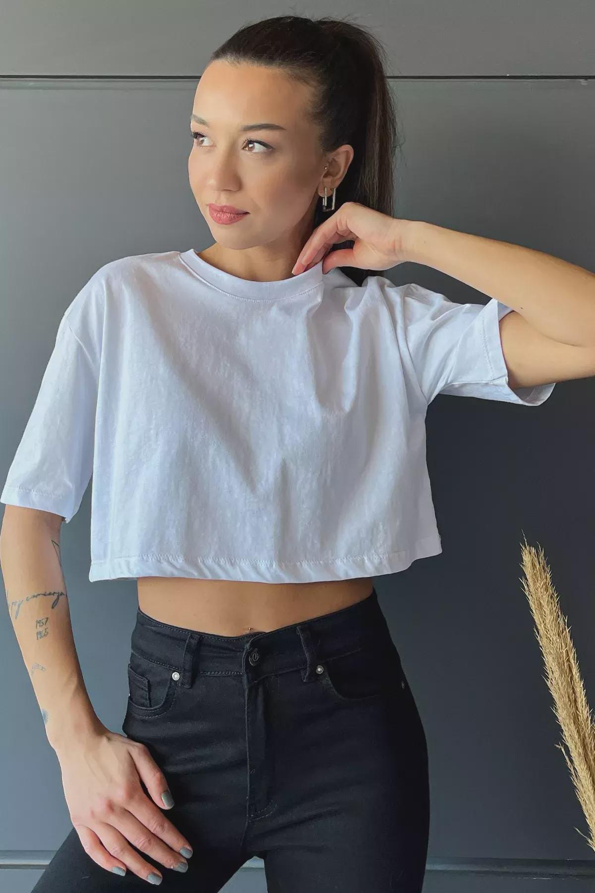 Women’s Crop T-Shirt Sewing Pattern  Digital PDF Sizes XS–3XL  Beginner Friendly DIY Crop Top  Printable Sewing File A4 Letter A0