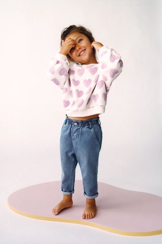 Kids Sweatshirt Sewing Pattern  Digital PDF Sizes 9M–14Y  Unisex Children’s Pullover  Beginner Friendly DIY Clothing  Printable Sewing File A4 Letter A0