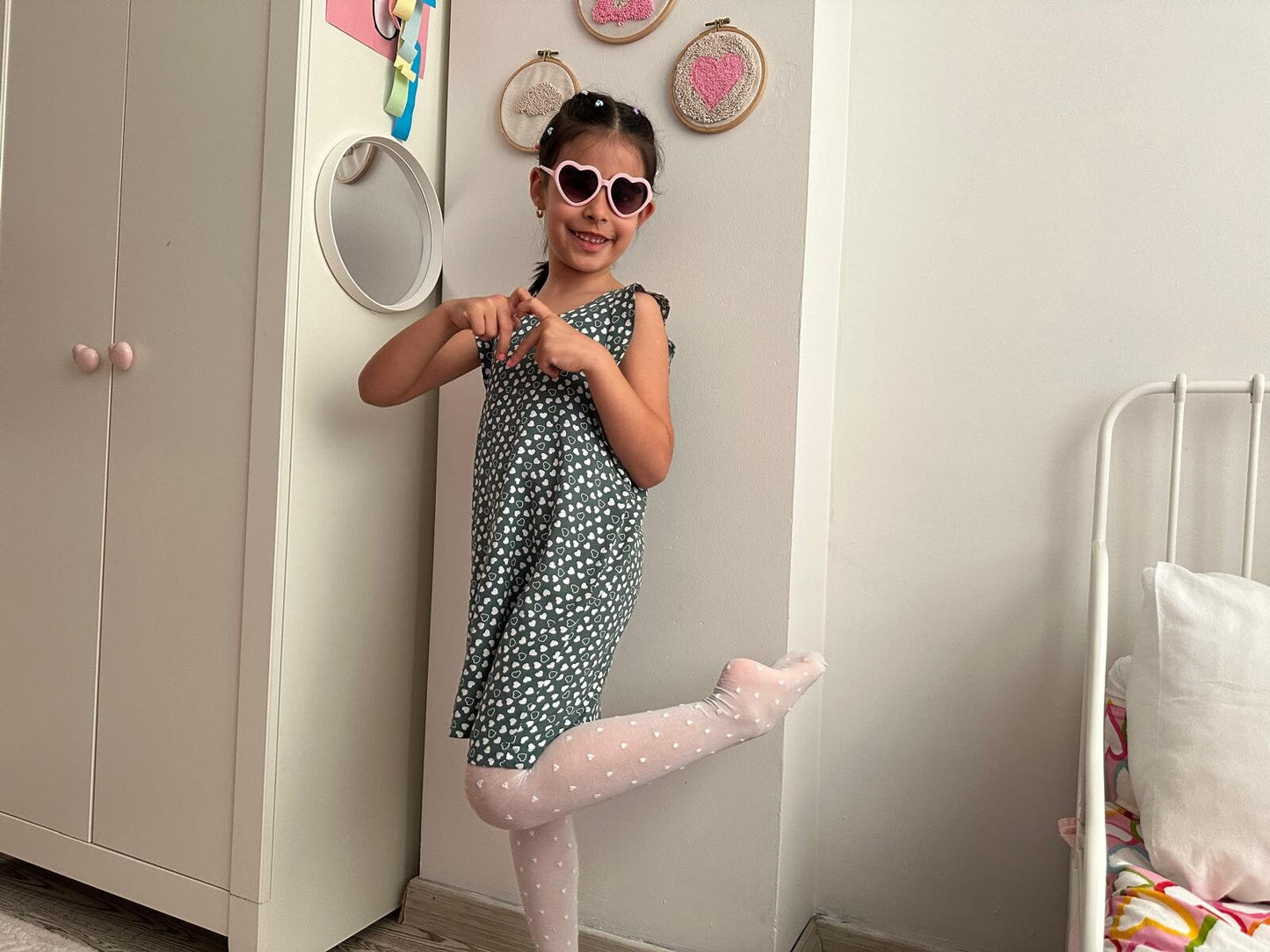 Girls Ruffle Dress Sewing Pattern: Easy T-Shirt Option (PDF Download, Sizes 1-8)