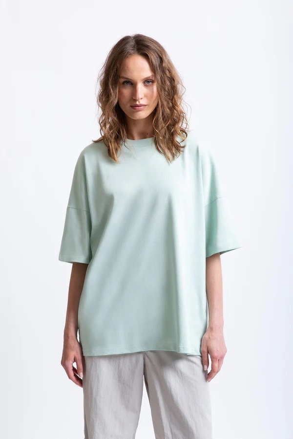 Women's Oversized T-Shirt Sewing Pattern PDF, Relaxed Loose Fit for Sizes S to XL, Easy DIY Women's Clothing, Printable A4 Letter and A0