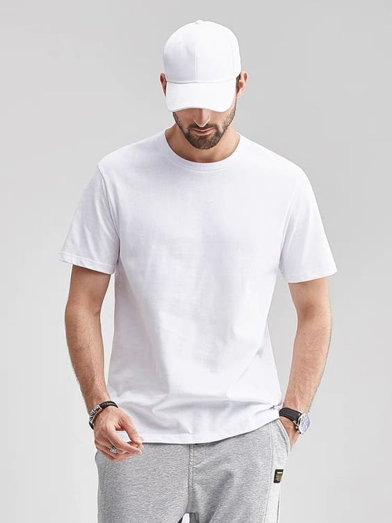 Men's Classic Crew Neck T-Shirt Sewing Pattern PDF, Sizes XS to 3XL, Easy DIY Men's Clothing, Printable A4 Letter and A0