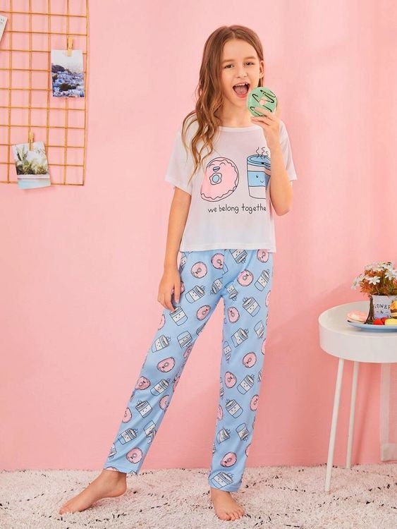 Kids’ Pajama Set Sewing Pattern  Digital PDF Sizes 3–14Y  Unisex Children’s Sleepwear  Beginner Friendly DIY Clothing  Printable Sewing File A4 Letter A0