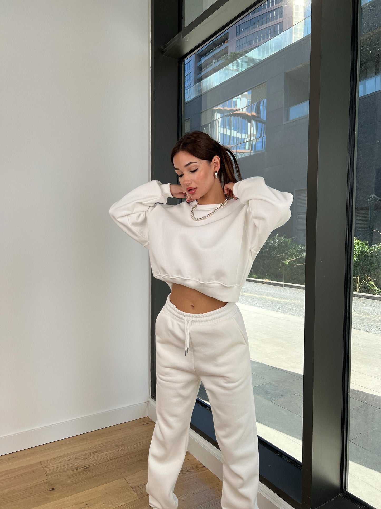 Women’s Crop Sweatshirt Sewing Pattern  Digital PDF Sizes S–XL  Beginner Friendly DIY Casual Wear  Printable Sewing File A4 Letter A0
