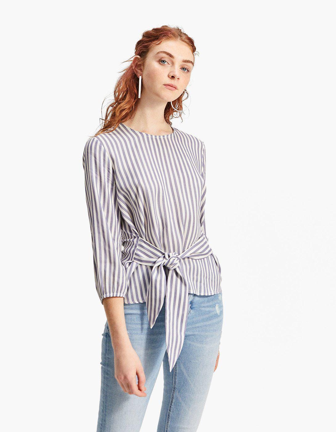 Women’s Tie Waist Blouse Sewing Pattern  Digital PDF XXS–5XL  Beginner Friendly DIY Top  Printable Sewing File A4 Letter A0