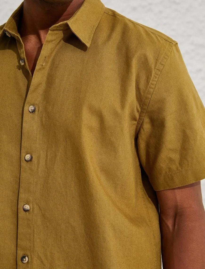 Men's Short Sleeve Bowling Shirt Sewing Pattern PDF, Hawaiian Style for Sizes S to 2XL, Easy DIY Men's Casual Shirt, Printable A4 Letter and A0