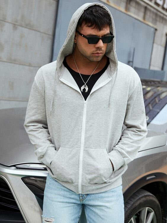 Men’s Zipper Hoodie Sewing Pattern  Digital PDF Sizes XS–2XL  Unisex DIY Hoodie  Printable Sewing File A4 Letter A0