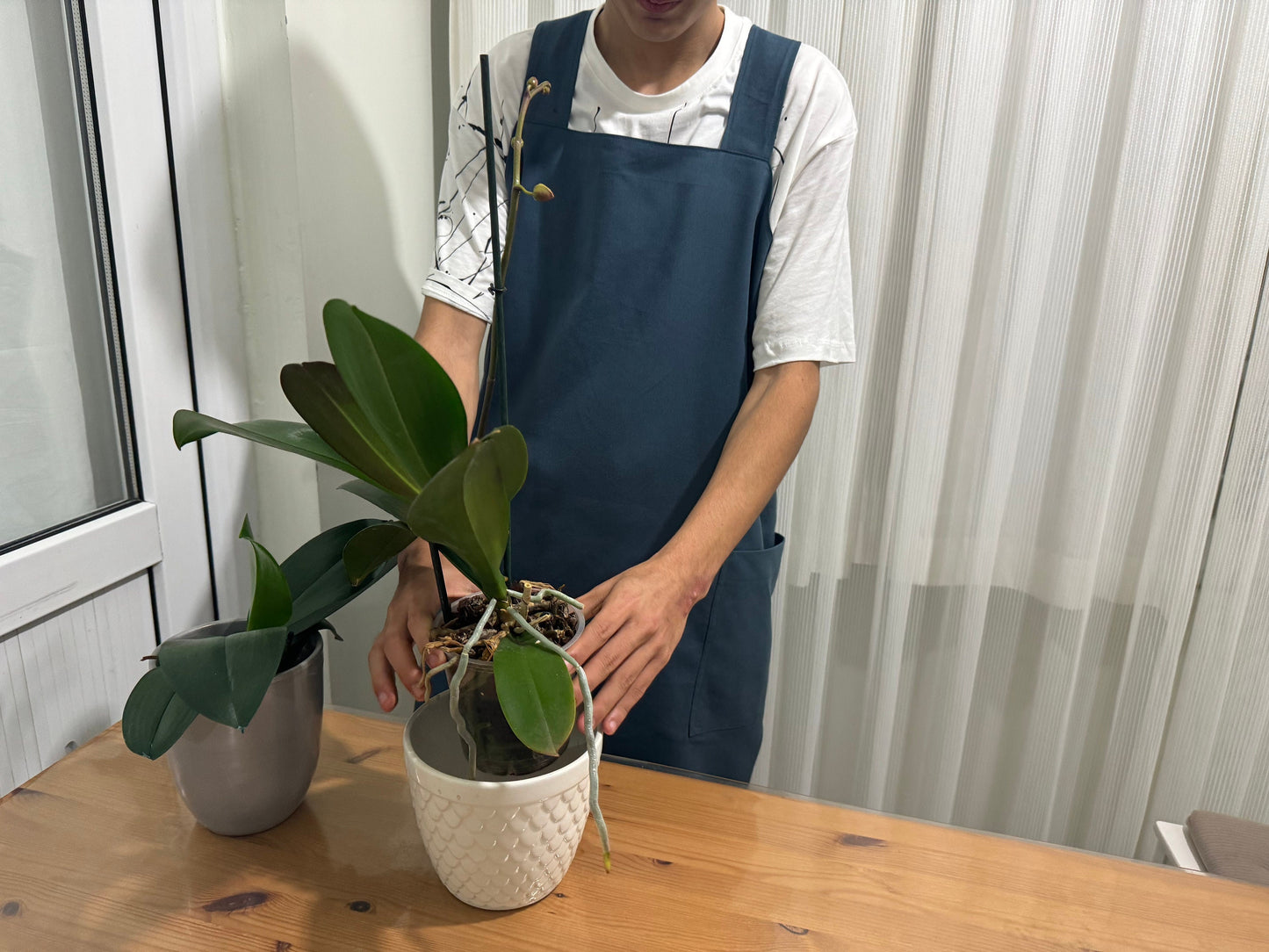 Cross Back Apron Sewing Pattern: Japanese Style Linen Apron (PDF)