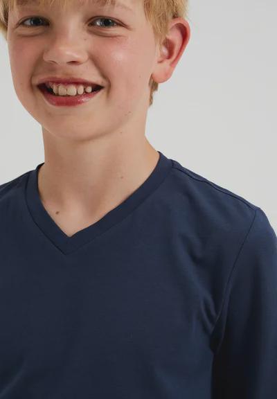 Kids’ V-Neck T-Shirt Sewing Pattern  Digital PDF Sizes 1Y–8Y  Short & Long Sleeve DIY Children’s Clothing  Printable Sewing File A4 Letter A0