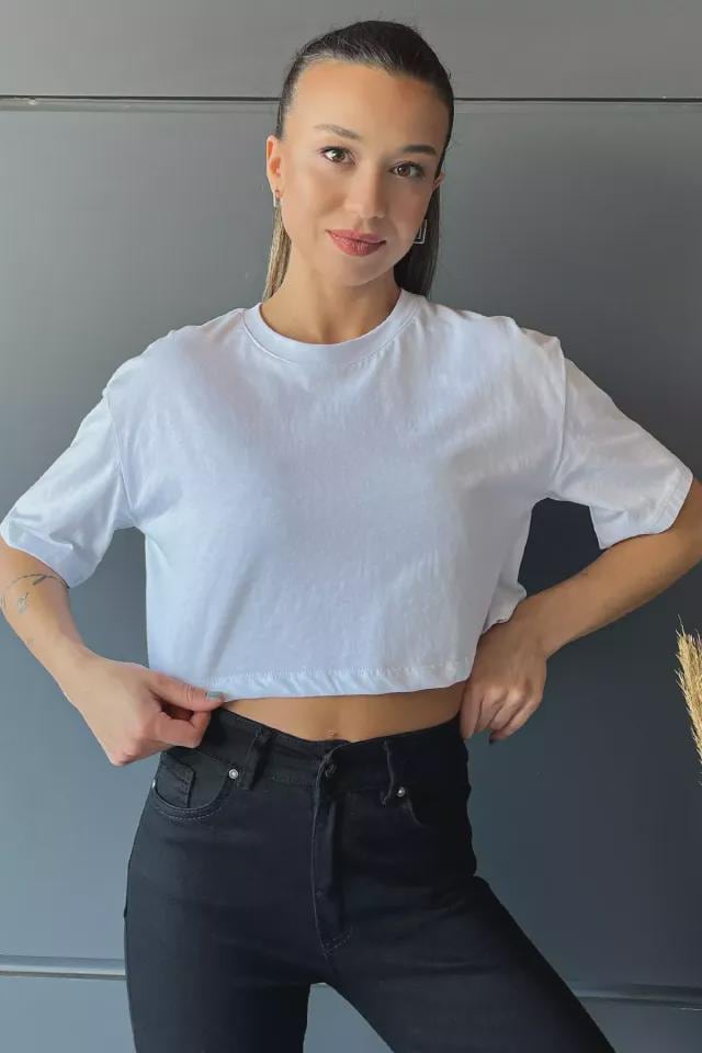 Women’s Crop T-Shirt Sewing Pattern  Digital PDF Sizes XS–3XL  Beginner Friendly DIY Crop Top  Printable Sewing File A4 Letter A0