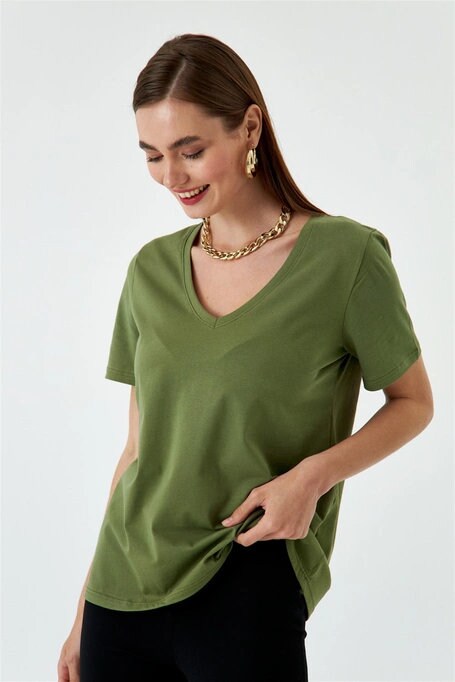 Women’s V-Neck T-Shirt Sewing Pattern  Digital PDF Sizes S–L  Beginner Friendly DIY Casual Top  Printable Sewing File A4 Letter A0