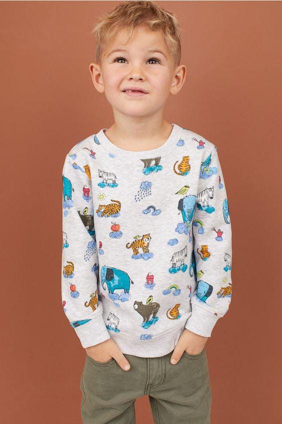 Kids Pajama and Sweatshirt Sewing Pattern PDF – Easy DIY Clothes for Ages 3–15 with Step-by-Step Instructions