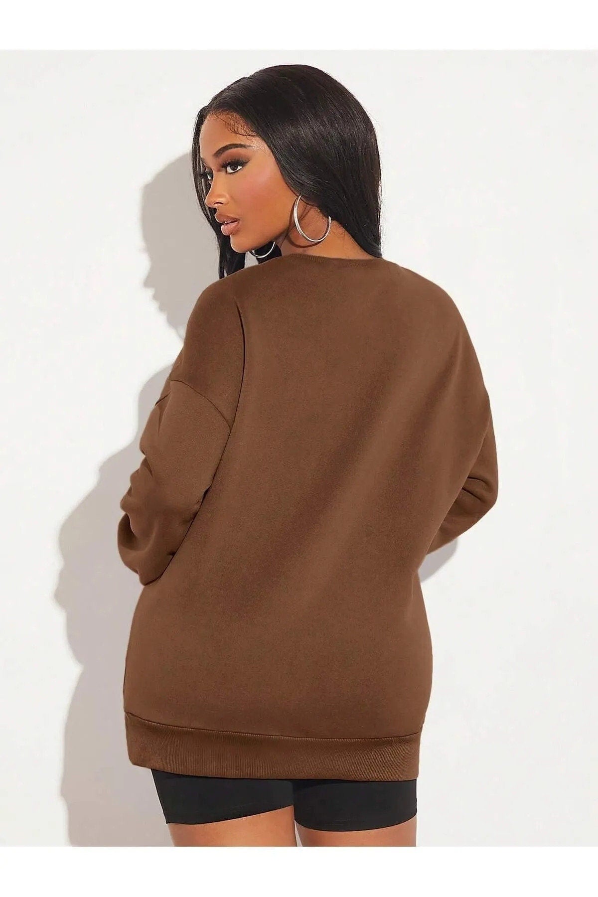 Women’s Long Sweatshirt Sewing Pattern  Digital PDF XXS–L  Beginner Friendly DIY Casual Wear  Printable Sewing File A4 Letter A0