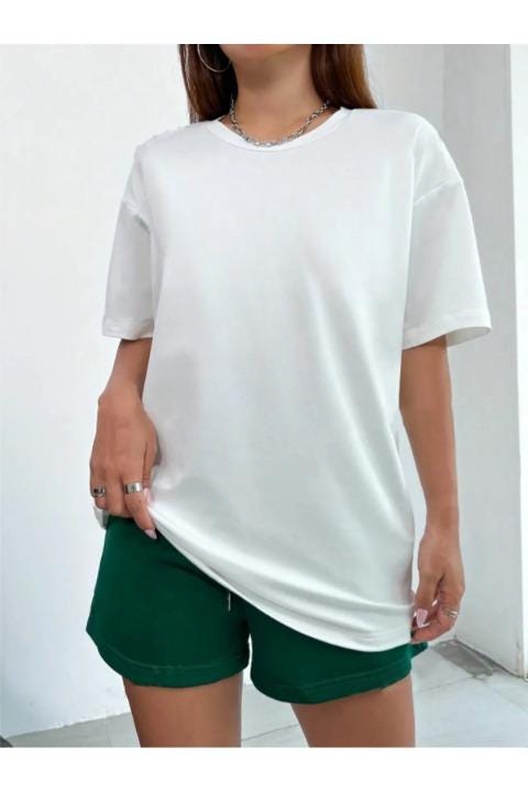 Oversize Tee and Biker Shorts Set Sewing Pattern (PDF Pattern)
