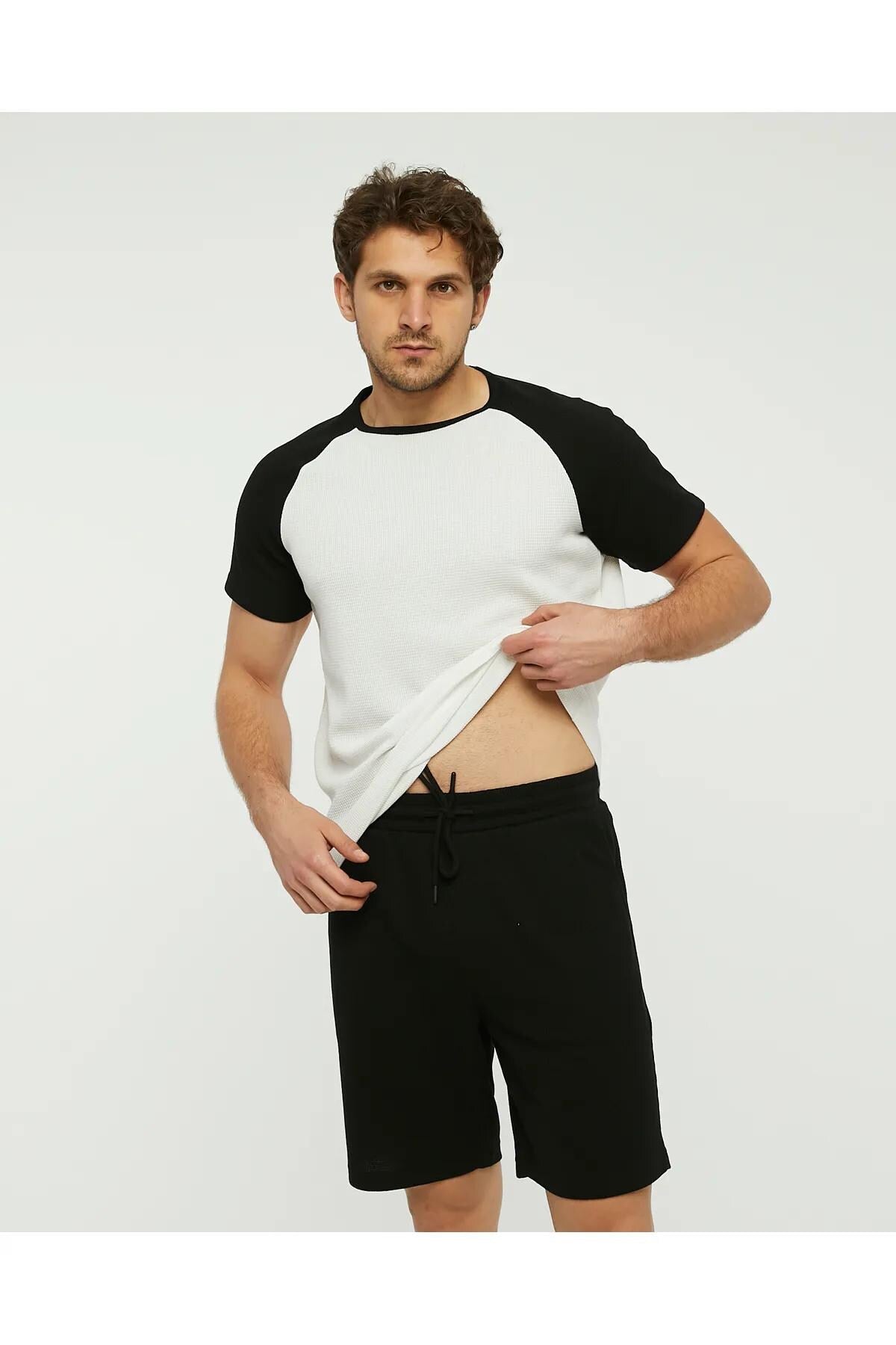 Men's Raglan T-Shirt & Shorts Set Sewing Pattern PDF | Beginner Printable | Sizes XS–3XL | A4-Letter-A0