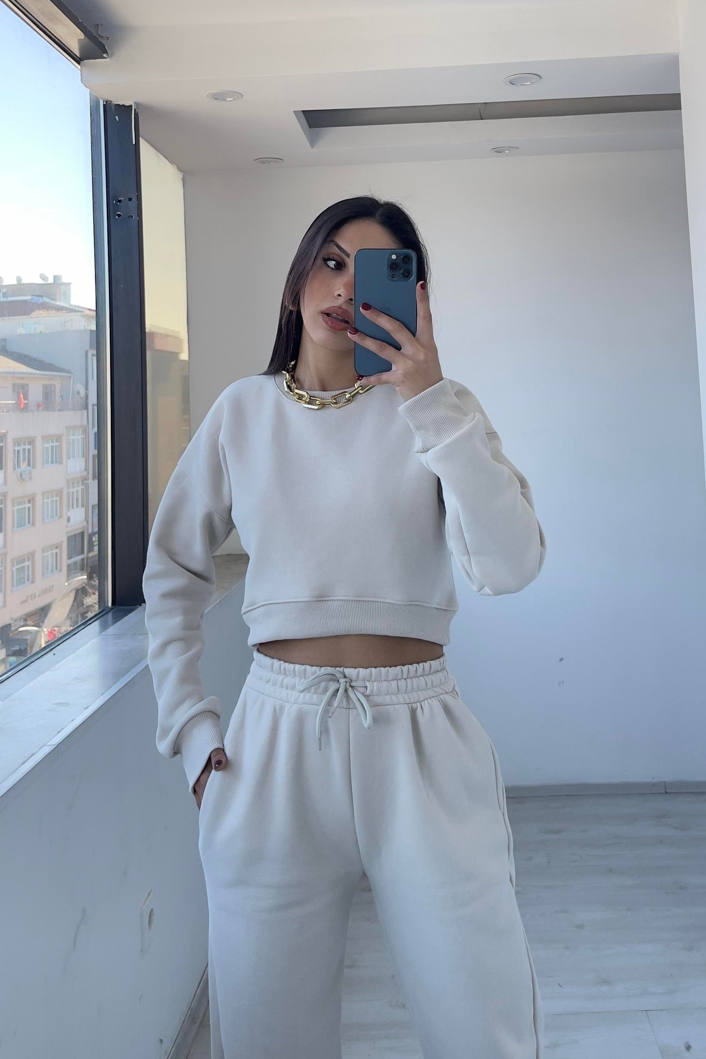 Women’s Crop Sweatshirt & Jogger Pants Set Sewing Pattern  Digital PDF Sizes S–XL  Beginner Friendly DIY Tracksuit  Printable Sewing File A4 Letter A0