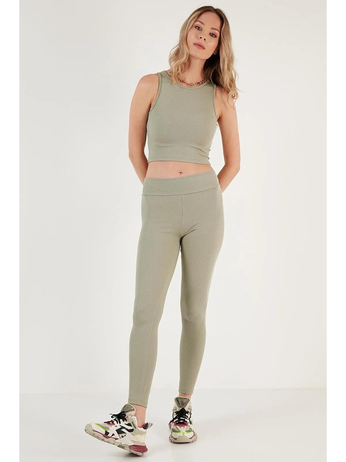 Crop Tank Top and Leggings Sewing Pattern: Women's Yoga Set (PDF Pattern)