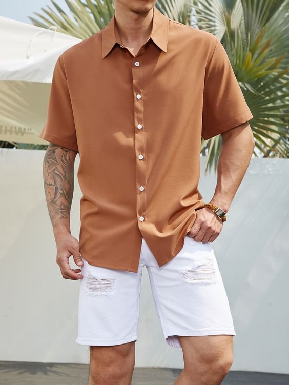 Men's Bowling Shirt Sewing Pattern PDF | Sizes S–XXL | Intermediate | Printable A4 Letter A0