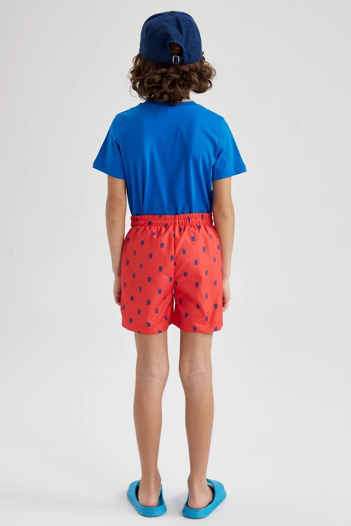 Kids Lined Swim Shorts Sewing Pattern PDF, Ages 5 to 14 Years, Easy DIY Children Swimwear, Printable A4 Letter and A0